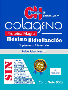 CH Vital Colágeno Hidrolizado en polvo sabor neutro 900 gramos