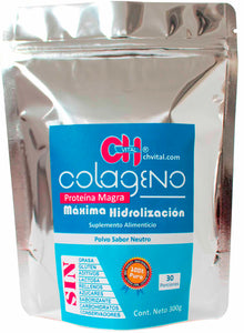 CH Vital Colágeno Hidrolizado Porcino 100% Natural Suplemento Alimenticio Bolsa 300 gramos